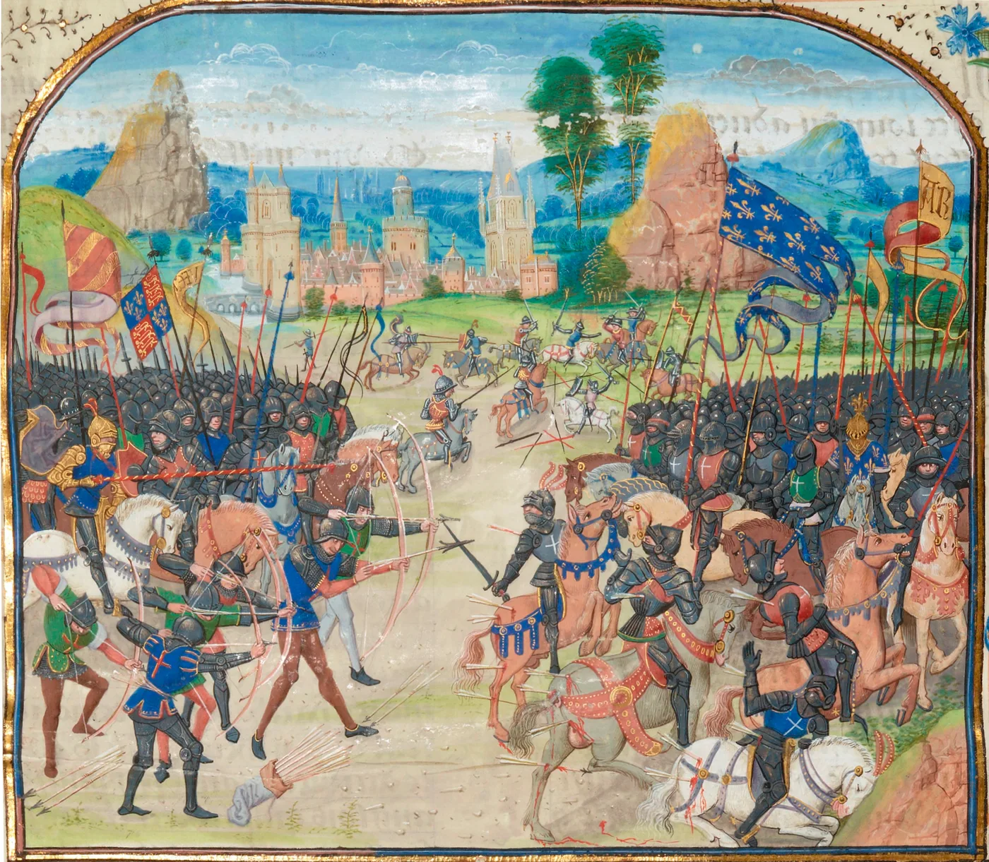 Srednjovjekovni prikaz bitke kod Poitiersa 1356.