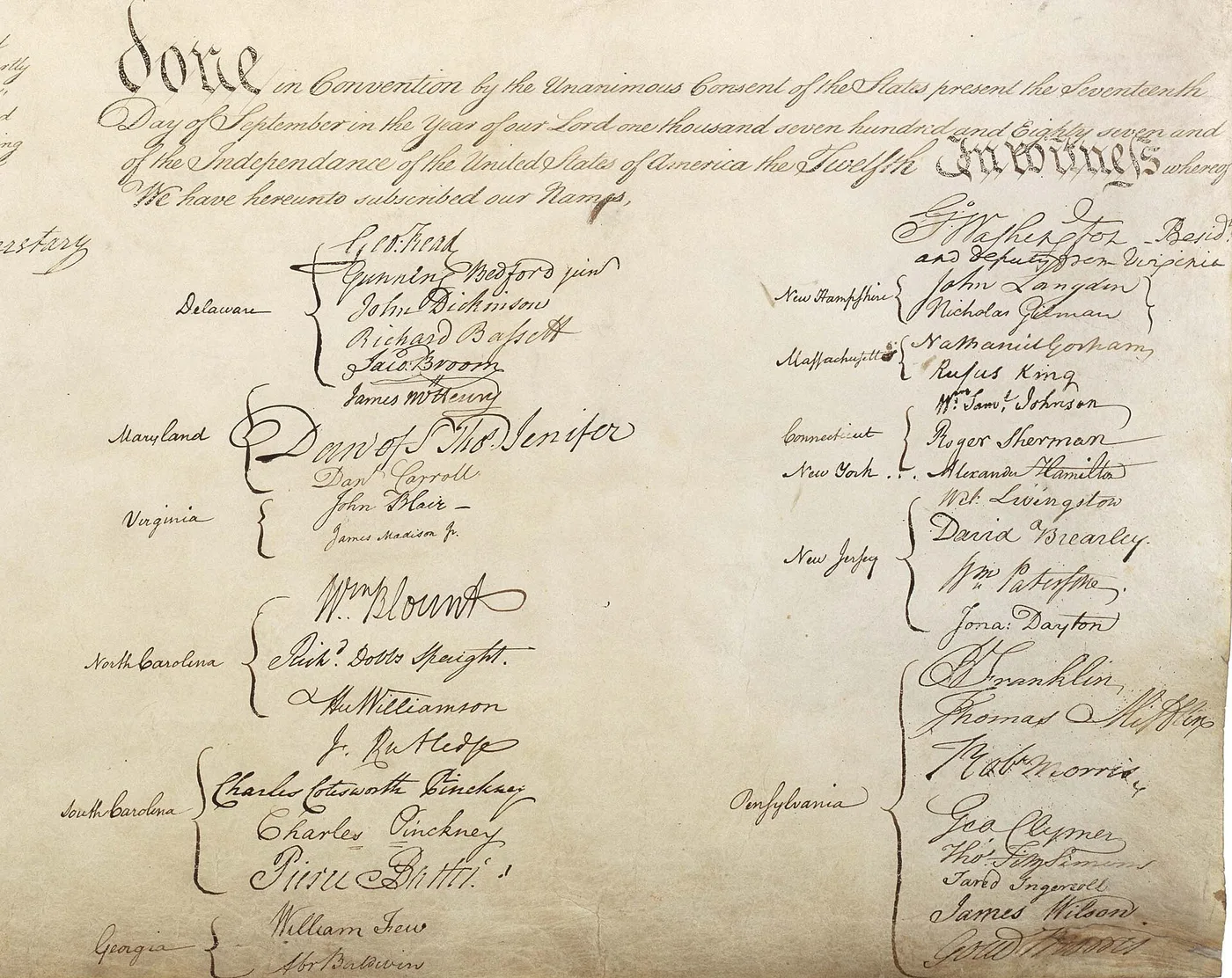 Potpisan je Ustav Sjedinjenih Američkih Država
