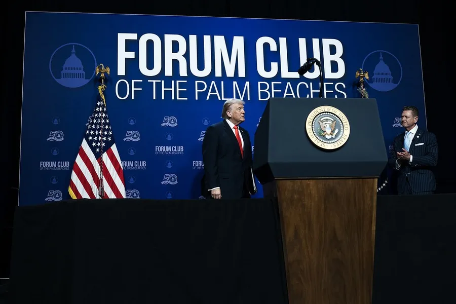 Donald Trump na večeri Forum Cluba u West Palm Beachu, 1. svibnja 2026.