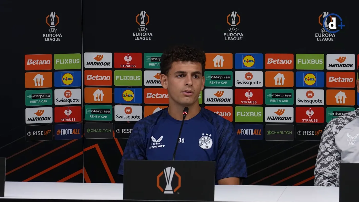 Sergi Dominguez i trener Mario Kovačević na konferenciji uoči utakmice protiv Hapoela