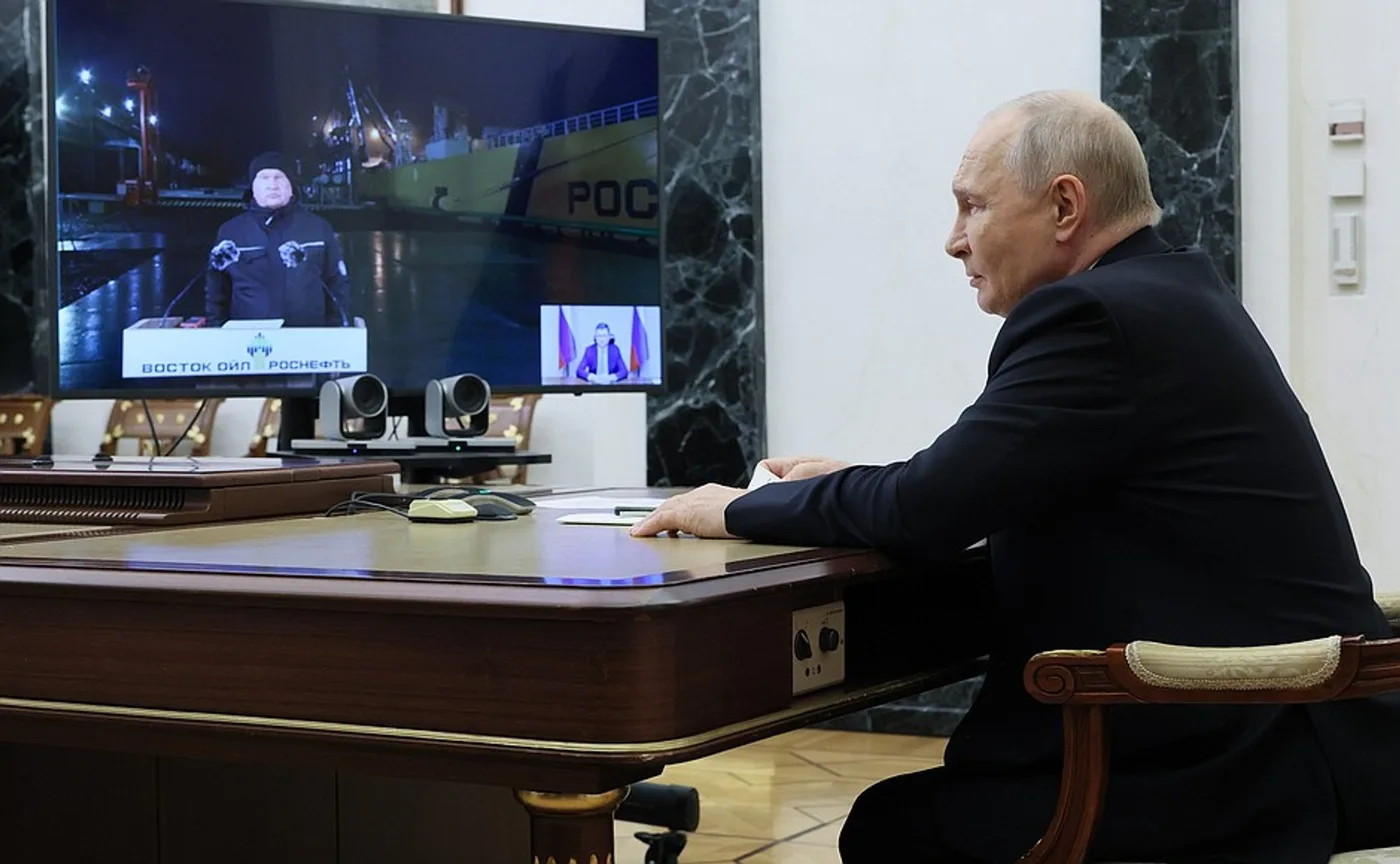 Vladimir Putin tijekom službenog događaja: Launch of the Vostok Oil project