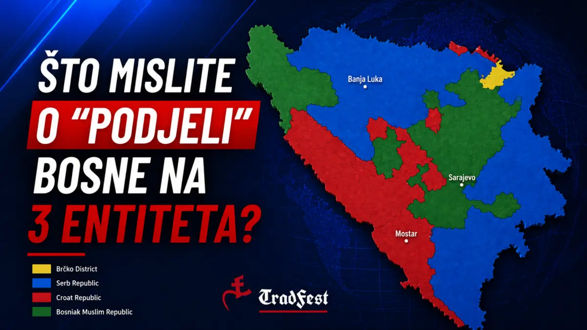 Što mislite o podjeli Bosne i Hercegovine na tri entiteta?